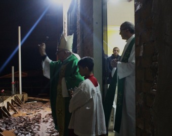 Benção obra capela são domingos de gusmão