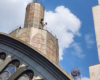 Obras cúpula catedral continuam 