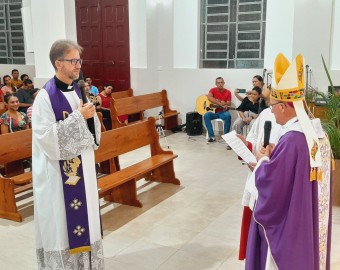 Posse padre Fábio em Canutama