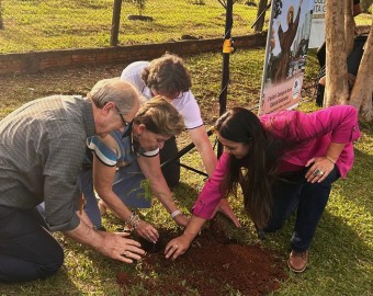 Mudas entregues Fátima bispo prefeita