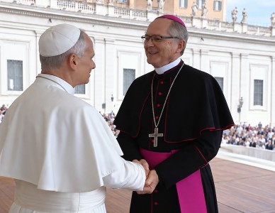 Dom Bruno Elizeu Versari visita Papa Leão XIV