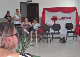 Oficina projeto educação ambiental Caritas Rosário Castro