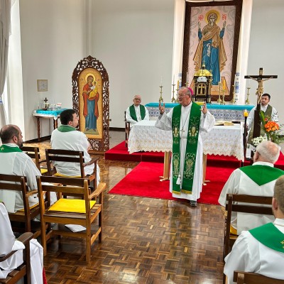 Bispo de Lábrea prega retiro a padres diocesanos